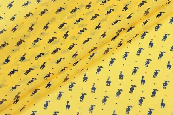 Ткань плательно-блузочная шифон,  Maks Style, животные, арт MS- 1166 D-212 C-1