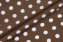 Ткань плательно-блузочная штапель, Maks Style, вискоза 100%, коричневый принт горох, арт. MS- 1146 D-29 С-8