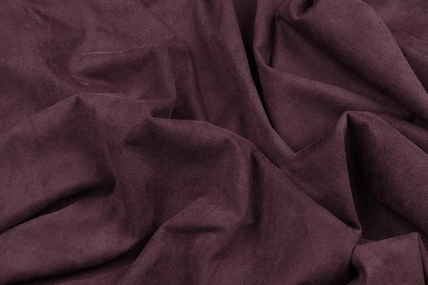 Ткань костюмная замша однотонная, Maks Style, цвет бордовый, арт. MS- 3248 D-5