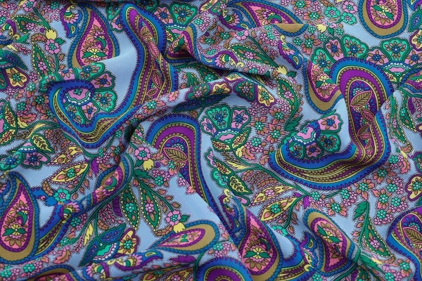 Ткань плательно-блузочная шифон, Maks Style, огурцы, арт. SI-3778-18 D-1012314 C-E