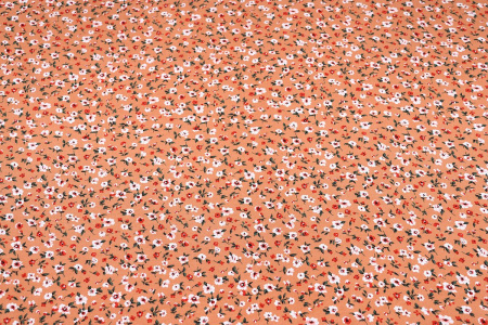 Ткань плательно-блузочная штапель, Maks Style, вискоза 100%, цветочный принт, арт. MS-1197 D-17