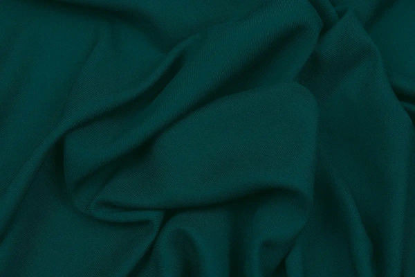 Ткань плательно-блузочная вискоза твил однотонный, Maks Style, вискоза 100%, цвет зеленый, арт. 2881 D-5