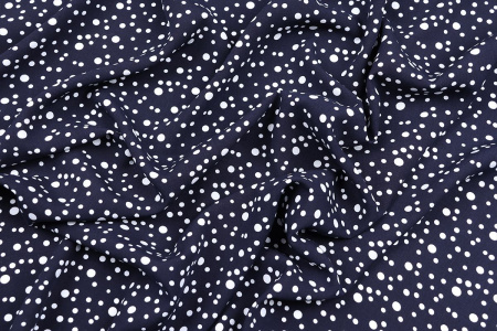 Ткань плательно-блузочная штапель, Maks Style, вискоза 100%, горох, арт. 1146 D-32 С-1