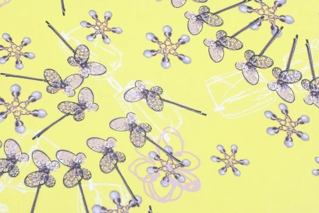 Ткань плательно-блузочная шифон,  Maks Style, цветочный принт, арт 2493 D-14 C-1