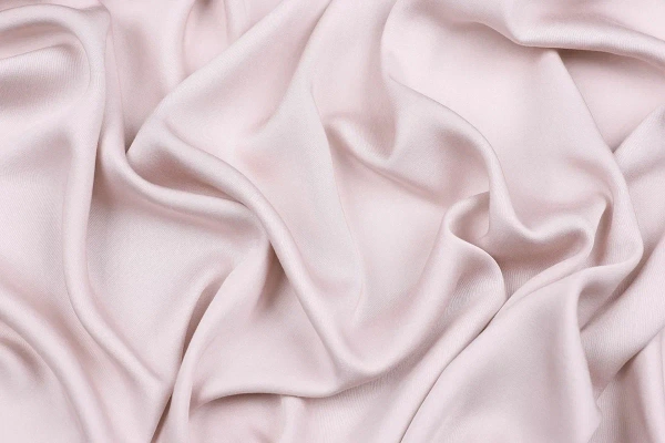 Ткань плательно-блузочная вискоза сатин однотонный, Maks Style, вискоза 100%, цвет белый, арт. MS- 1156 D-6