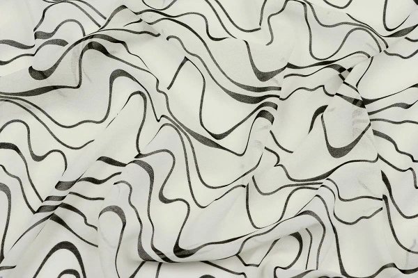 Ткань плательно-блузочная шифон,  Maks Style, арт MS- 1195 D-5 C-1