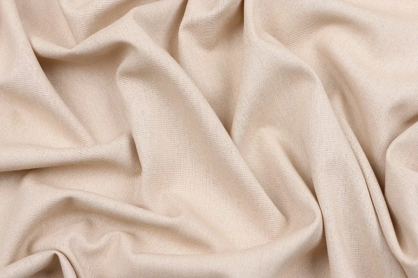 Ткань плательно-костюмная лён вискоза хлопок однотонный, Maks Style, цвет бежевый, арт. MS- 1160 D-3