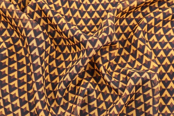 Ткань плательно-блузочная шифон, Maks Style, ромбы арт. MS- 1166 D-812 C-2