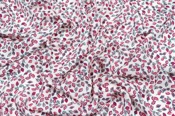 Ткань плательно-блузочная штапель, Maks Style, вискоза 100%, листья, арт. MS-1120-1 D-21