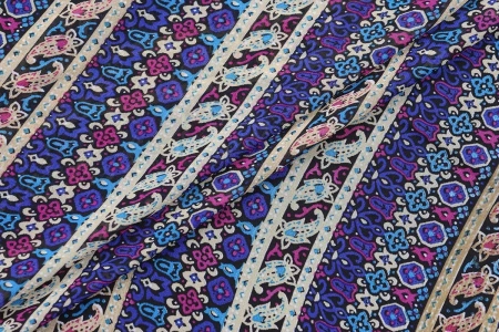 Ткань плательно-блузочная шифон, Maks Style, цветочный принт, арт. MS- 3270 D-25