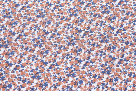 Ткань плательно-блузочная штапель, Maks Style, вискоза 100%, цветочный принт, арт. MS- 1197 D-27