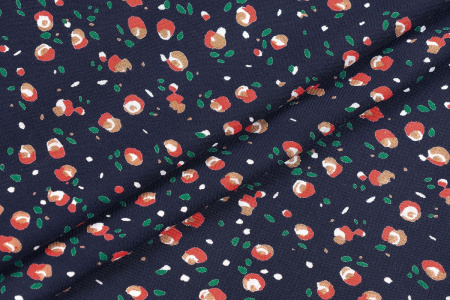 Ткань плательно-блузочная штапель, Maks Style, вискоза 100%, цветочный принт, арт. MS-1146 D-25-1