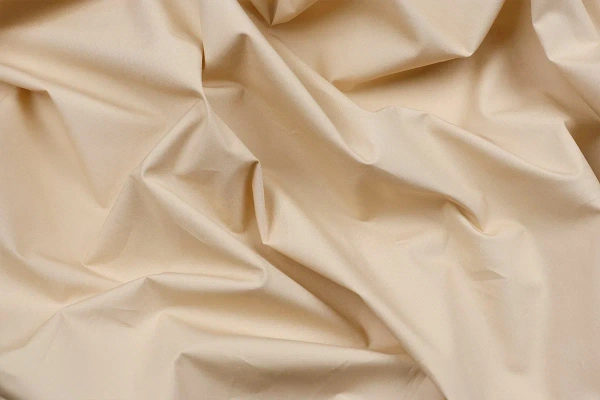 Ткань плательно-блузочная хлопок поплин однотонный, Maks Style, хлопок 100%, цвет бежевый, арт. 1159 D-3