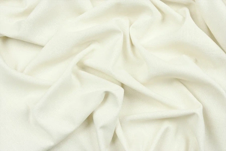 Ткань плательно-костюмная лён вискоза хлопок однотонный, Maks Style, цвет белый, арт. MS- 1160 D-2