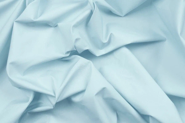 Ткань плательно-блузочная хлопок поплин однотонный, Maks Style, хлопок 100%, цвет голубой, арт. 1159 D-6