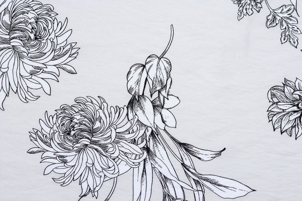 Ткань плательно-блузочная вискоза нейлон, Maks Style, вискоза 80%, нейлон 20%, цветочный принт, арт. MS- 1120 D- 4 С- 3