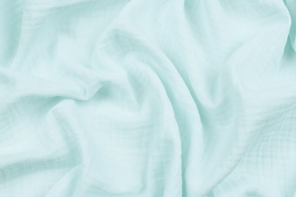 Ткань плательно-блузочная муслин однотонный, Maks Style, хлопок 100%, цвет светло-голубой, арт. 1162 D-5