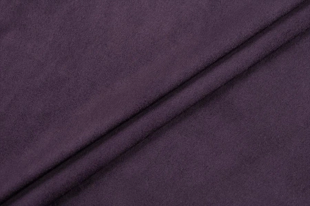 Ткань костюмная замша однотонная, Maks Style, цвет фиолетовый, арт. MS- 3248 D-8