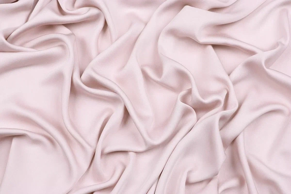 Ткань плательно-блузочная вискоза сатин однотонный, Maks Style, вискоза 100%, цвет белый, арт. MS- 1156 D-6