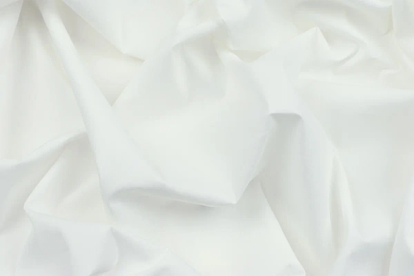 Ткань плательно-блузочная нейлон поплин однотонный, Maks Style, цвет белый, арт. MS- 1228 D-2