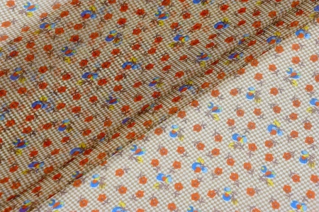 Ткань плательно-блузочная шифон, Maks Style, цветочный принт, арт. 4197-1 D 008755