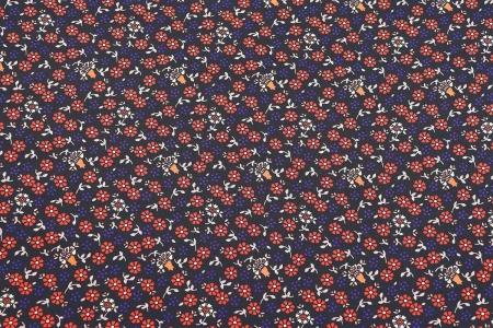 Ткань плательно-блузочная шифон, Maks Style, цветочный принт, арт. MS- 1127 D-10 C-3