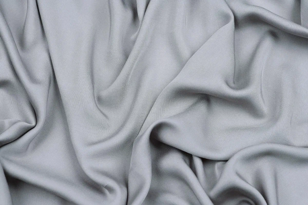 Ткань плательно-блузочная вискоза сатин однотонный, Maks Style, вискоза 100%, цвет белый, арт. MS- 1156 D-14