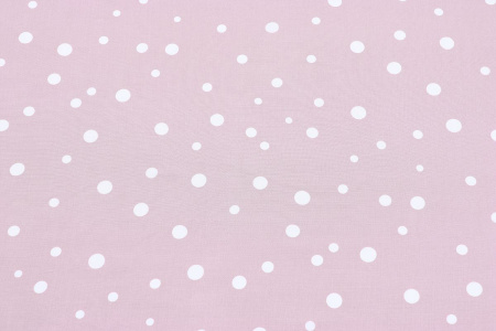 Ткань плательно-блузочная штапель, Maks Style, вискоза 100%, розовый принт горох, арт. MS- 1146 D-31 C-5