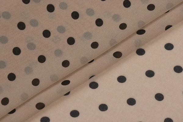 Ткань плательно-блузочная шифон, Maks Style, горох, арт MS- 1116 D-B02ZH1085 C-8