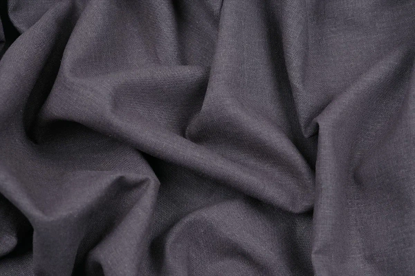 Ткань плательно-костюмная лён вискоза однотонная, Maks Style, цвет серо-фиолетовый, арт. MS- 1161 D-13