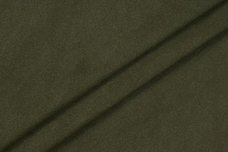 Ткань костюмная замша однотонная, Maks Style, цвет хаки, арт. MS- 3248 D-3