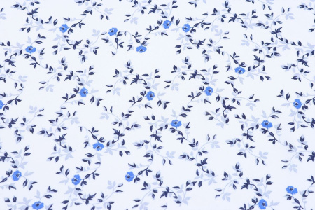 Ткань плательно-блузочная шифон, Maks Style, цветочный принт, арт. MS- 1195 D- 8 C- 1