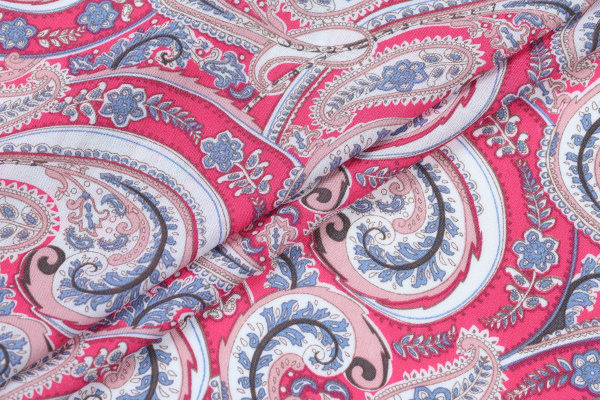 Ткань плательно-блузочная штапель, Maks Style, вискоза 100%, огурцы, арт. SI-3020/17 D-11