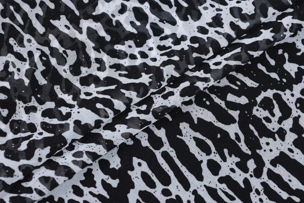 Ткань плательно-блузочная шифон, Maks Style, цветочный принт, арт MS- 1242 D-8 C-1