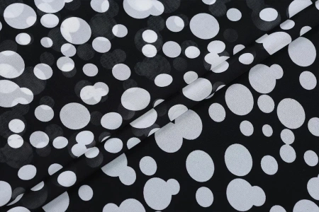 Ткань плательно-блузочная шифон, Maks Style, горох, арт MS- 1166 D-888 C-1