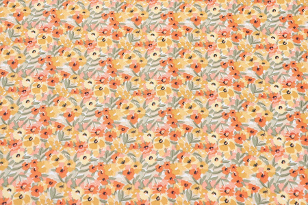 Ткань плательно-блузочная шифон, Maks Style, цветочный принт, арт. MS- 1234 D- 25 C-1