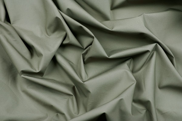 Ткань плательно-блузочная хлопок поплин однотонный, Maks Style, хлопок 100%, цвет хаки, арт. 1159 D-10