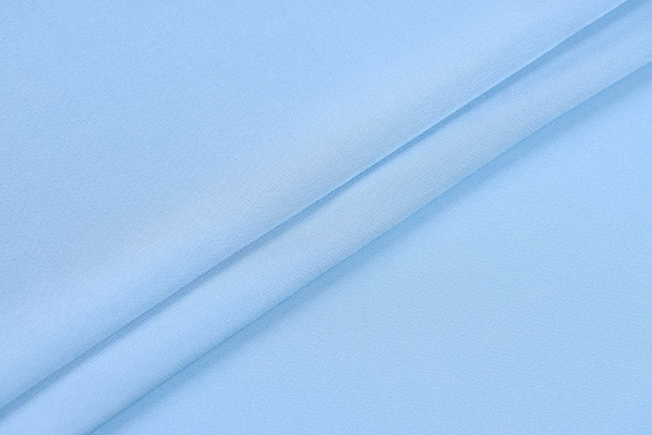 Ткань плательно-блузочная однотонная Армани шелк, Maks Style, цвет голубой, арт 1132 D-30
