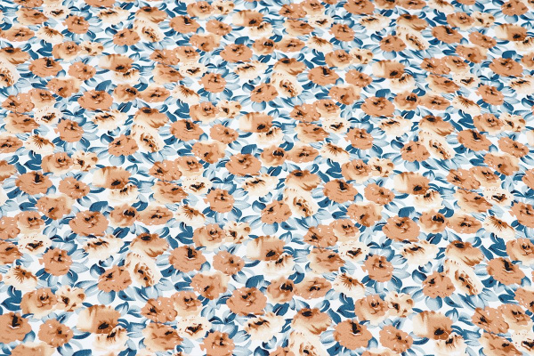 Ткань плательно-блузочная штапель, Maks Style, вискоза 100%, цветочный принт, арт. MS-1237 D-LZD621039 C-1