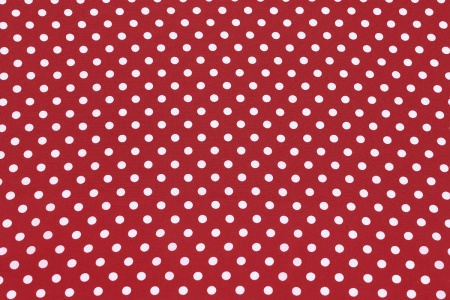 Ткань плательно-блузочная штапель, Maks Style, вискоза 100%, красный принт горох, арт. MS- 1146 D-30 С-6
