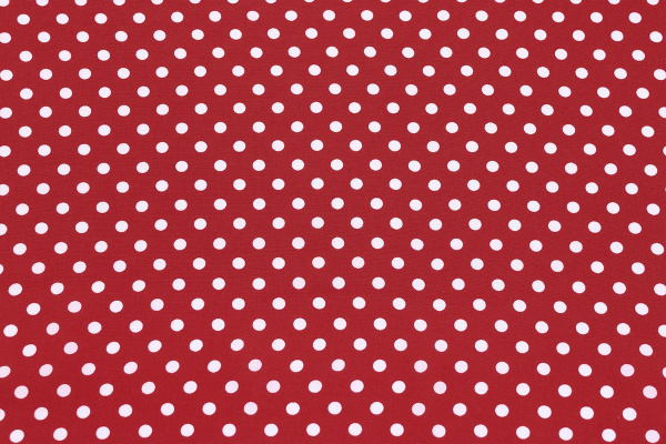 Ткань плательно-блузочная штапель, Maks Style, вискоза 100%, красный принт горох, арт. MS- 1146 D-30 С-6