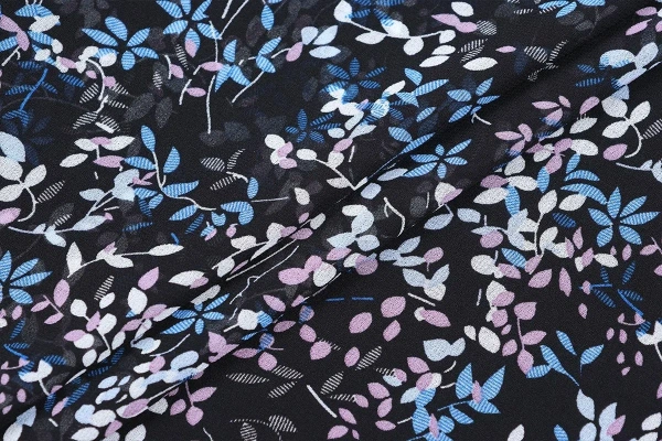 Ткань плательно-блузочная шифон, Maks Style, цветочный принт, арт B 05Z 2403