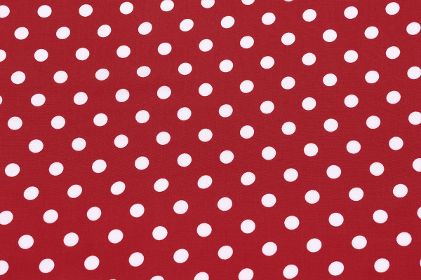 Ткань плательно-блузочная штапель, Maks Style, вискоза 100%, красный принт горох, арт. MS- 1146 D-29 С-6