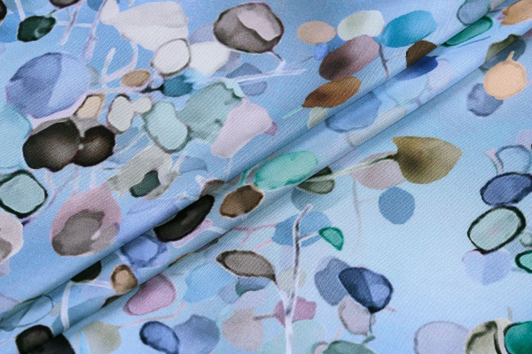 Ткань плательно-блузочная вискоза сатин, Maks Style, вискоза 100%, арт. D- 55