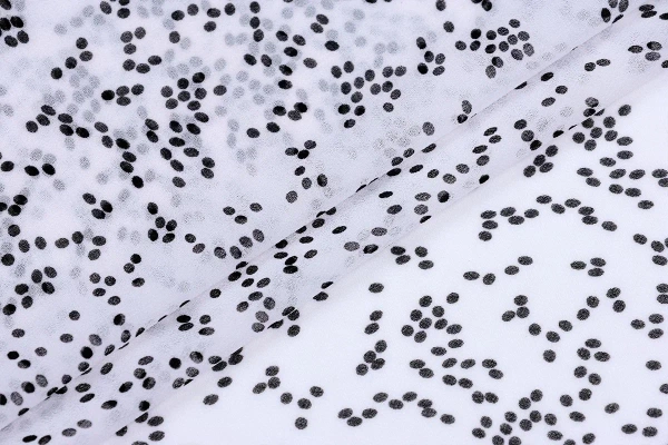 Ткань плательно-блузочная шифон,  Maks Style, горох, арт MS- 1119 D-486