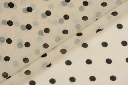 Ткань плательно-блузочная шифон, Maks Style, горох, арт MS- 1116 D-B02ZH1085 C-7