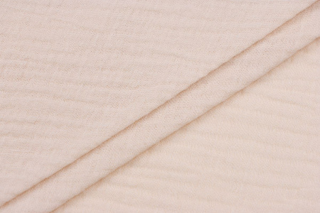 Ткань плательно-блузочная муслин однотонный, Maks Style, хлопок 100%, цвет бежевый, арт. 1162 D-4