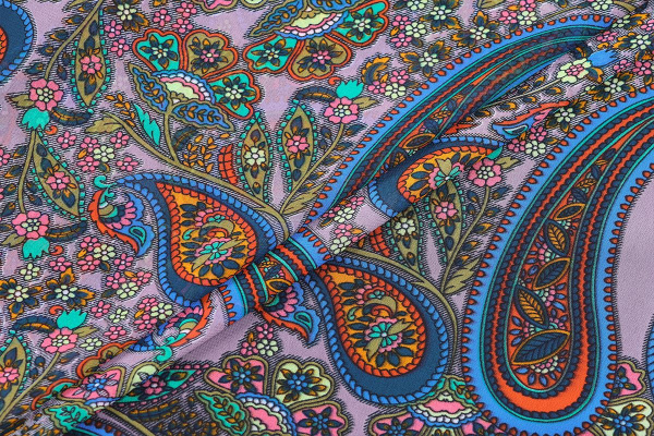 Ткань плательно-блузочная шифон,  Maks Style, огурцы, арт. SI-3778-18 D-1012314 C-F