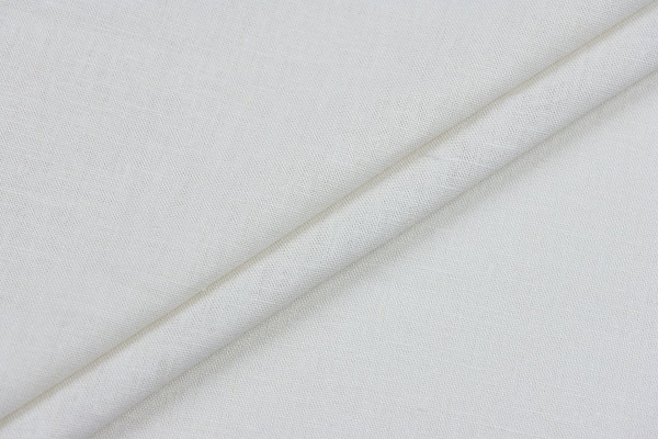 Ткань плательно-костюмная лён вискоза однотонная, Maks Style, цвет молочный, арт. MS- 1161 D-2