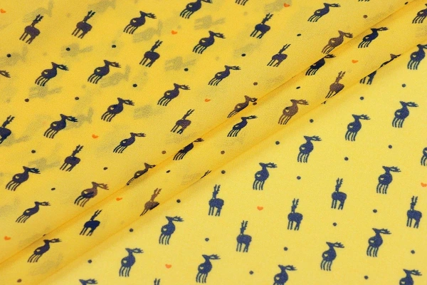 Ткань плательно-блузочная шифон,  Maks Style, животные, арт MS- 1166 D-212 C-1